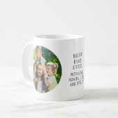 Bester Vater je benutzerdefiniertes Foto Kaffeetasse (Vorderseite Links)