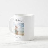 Bester Vater je benutzerdefiniertes Foto Kaffeetasse (Vorderseite Links)