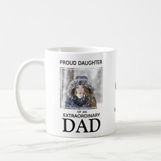 Bester Vater je benutzerdefiniertes Foto Kaffeetasse (Links)