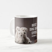 Bester Vater je benutzerdefiniertes Foto Kaffeetasse (Vorderseite Links)