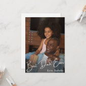 Bester Vater je benutzerdefiniertes Foto Karte (Vorderseite/Rückseite Beispiel)