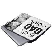 Bester Vater je benutzerdefiniertes Foto Laptopschutzhülle (Vorne Knopf)