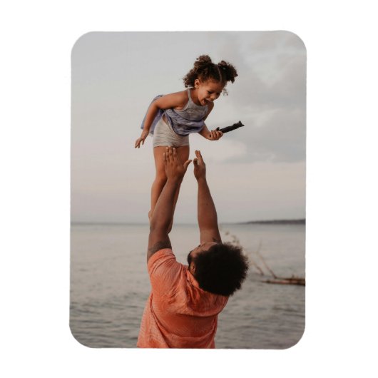 Bester Vater je benutzerdefiniertes Foto Magnet (Vertikal)