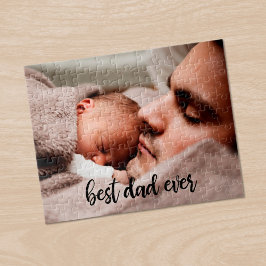 Bester Vater je benutzerdefiniertes Foto Modernes  Puzzle
