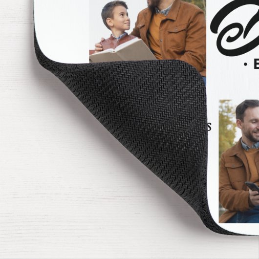 Bester Vater je benutzerdefiniertes Foto Mousepad (Ecke)