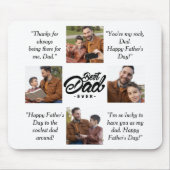 Bester Vater je benutzerdefiniertes Foto Mousepad (Vorne)