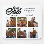 Bester Vater je benutzerdefiniertes Foto Mousepad (Vorne)