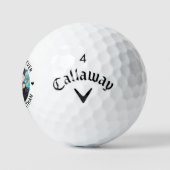 Bester VATER je benutzerdefiniertes Foto Personali Golfball (Logo)