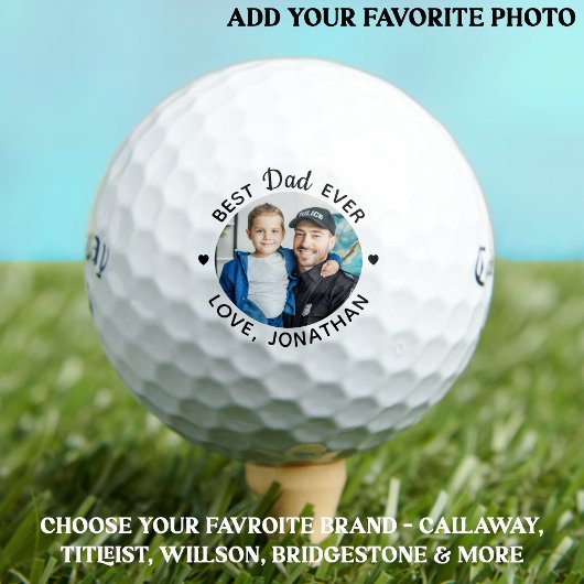 Bester VATER je benutzerdefiniertes Foto Personali Golfball
