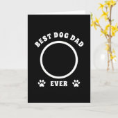 Bester Vater je benutzerdefiniertes Foto Personali Karte (Gelbe Blume)