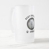 Bester Vater je benutzerdefiniertes Foto Personali Mattglas Bierglas (Vorderseite Links)