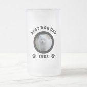Bester Vater je benutzerdefiniertes Foto Personali Mattglas Bierglas (Mittel)