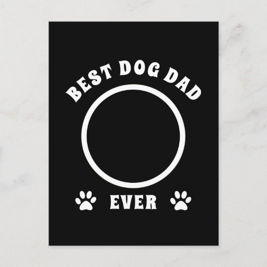 Bester Vater je benutzerdefiniertes Foto Personali Postkarte (Vorderseite)