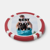 Bester Vater je benutzerdefiniertes Foto Pokerchips (Einzeln)