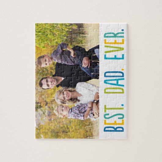 Bester Vater je benutzerdefiniertes Foto-Puzzle Puzzle (Vertikal)