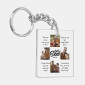 Bester Vater je benutzerdefiniertes Foto Schlüsselanhänger (Vorderseite links)