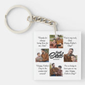 Bester Vater je benutzerdefiniertes Foto Schlüsselanhänger (Vorderseite)