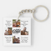 Bester Vater je benutzerdefiniertes Foto Schlüsselanhänger (Rückseite)