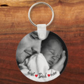 Bester Vater je benutzerdefiniertes Foto Schlüsselanhänger (Vorderseite)