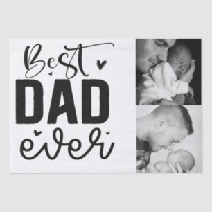 Bester Vater je benutzerdefiniertes Foto Seidenpapier