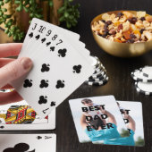 Bester Vater je benutzerdefiniertes Foto Spielkarten (In Situ)