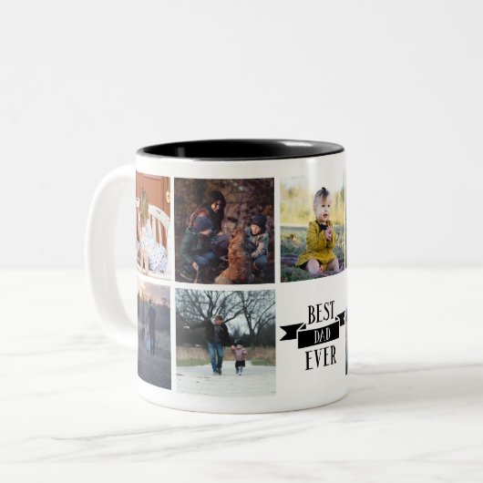 Bester Vater je benutzerdefiniertes Foto Tasse (Vorderseite Links)