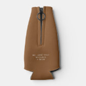 Bester Vater je | Benutzerdefiniertes Foto und Tex Flaschenkühler (Rückseite)