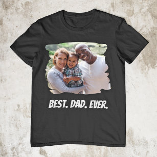 Bester Vater je benutzerdefiniertes Foto Vatertag T-Shirt