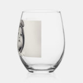 Bester Vater je benutzerdefiniertes Foto Weinglas Ohne Stiel (Links)