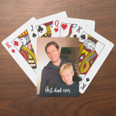 Bester Vater je benutzerdefiniertes Foto Weißes Sk Spielkarten