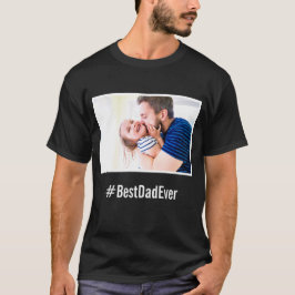 Bester Vater je benutzerdefiniertes Schwarz-Weiß-H T-Shirt