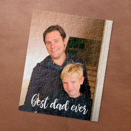 Bester Vater je benutzerdefiniertes vertikales Fot Puzzle