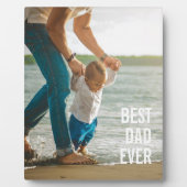 Bester Vater je Bester Vater je benutzerdefinierte Fotoplatte (Vorderseite)