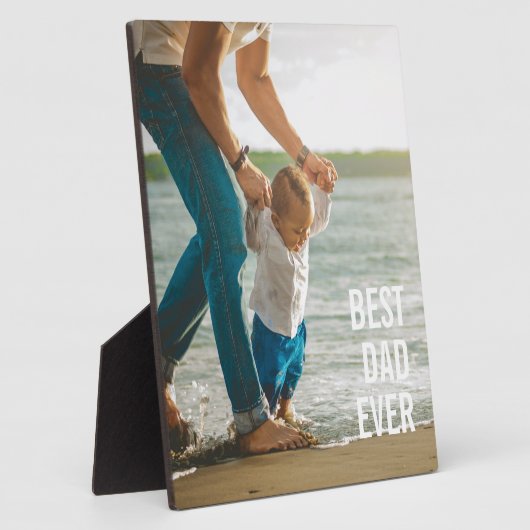 Bester Vater je Bester Vater je benutzerdefinierte Fotoplatte (Seite)