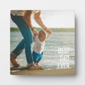 Bester Vater je Bester Vater je benutzerdefinierte Fotoplatte (Vorderseite)