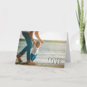 Bester VATER je Bester Vater je LIEBE individuelle Karte (Vorderseite)