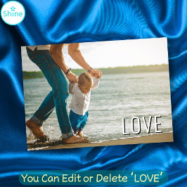 Bester VATER je Bester Vater je LIEBE individuelle Karte