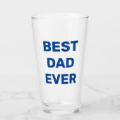 Bester Vater je Bierpint Glas (Vorderseite)