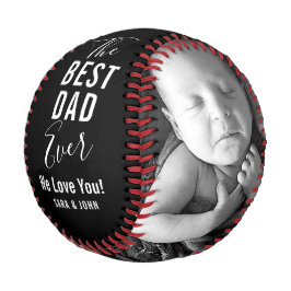 Bester Vater je Black Baby 2 Fotos Name Baseball