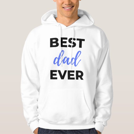 Bester Vater je Black Hoodie (Vorderseite)