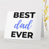 Bester Vater je Black Karte (Gelbe Blume)