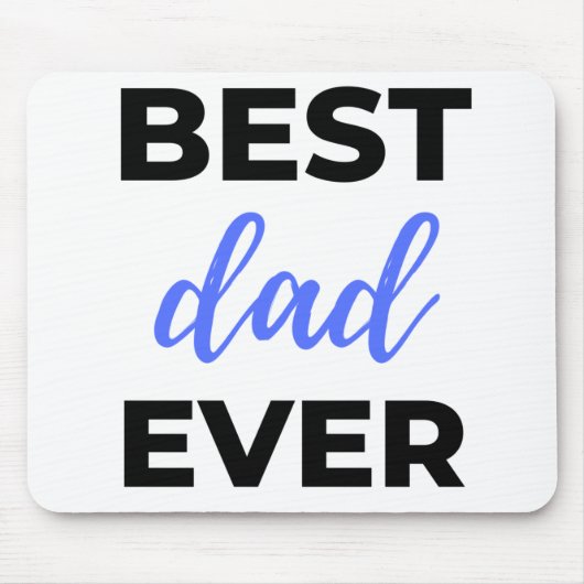 Bester Vater je Black Mousepad (Vorne)