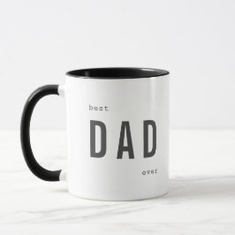 Bester VATER je Black Simple Foto Tasse