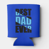 Bester Vater je blau Dosenkühler (Rückseite)