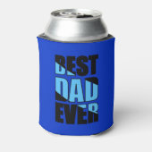 Bester Vater je blau Dosenkühler (Kanne Rückseite)