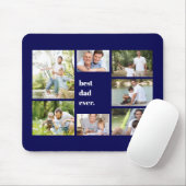 Bester Vater je blaue Fotomaterial Mousepad (Mit Mouse)