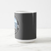 Bester Vater je blauer Atlantik Felsstrand Kaffeetasse (Mittel)