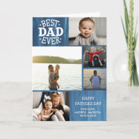 Bester Vater je Blaues Holz 5 Foto Vatertag