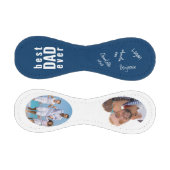 Bester Vater je Blue 2 Foto gezeichnet Baseball (Paneele)