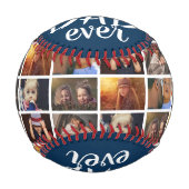 Bester Vater je Blue 6 Fotomaterial Baseball (Vorderseite)